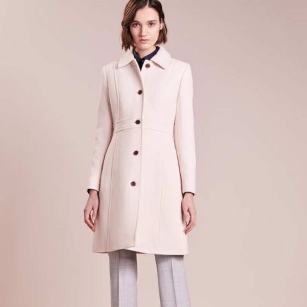 J Crew Lady Day Coat Size 6 White Vanilla Wool